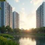 Modern High-Rise Residential Towers Nestled Beside Upper Thomson Nature Reserve Greenery And Macritchie Reservoir