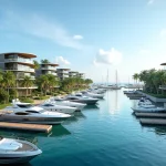 The Marina Collection Waterfront Condominium Along Sentosa Cove Marina Basin With Luxury Berthed Yachts