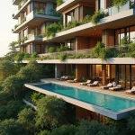 Architectural Concept Of The Serra Residences 28-Storey Luxury Freehold Tower And Elevated Swimming Pool Deck In Novena