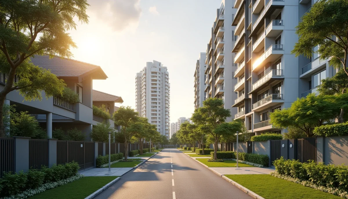 Why Older Condos Near Top Schools Defy Lease Decay: Lessons From 11 Projects Within 1Km Of Rosyth School 1 Modern Residential Condominium Streetscape In Serangoon North Near Rosyth School